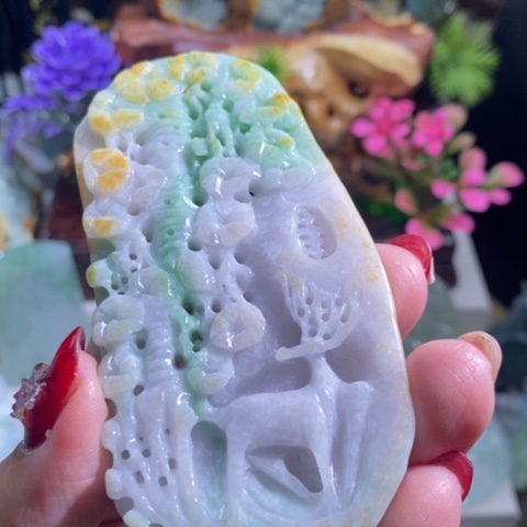 【闪购商品】颈饰未镶嵌翡翠鹿