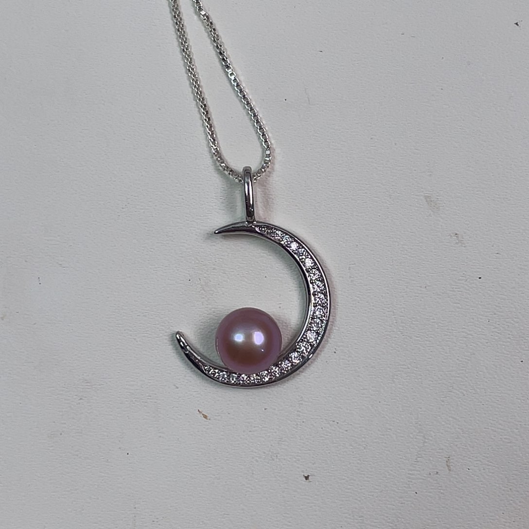 未镶嵌淡水珍珠耳饰7-8