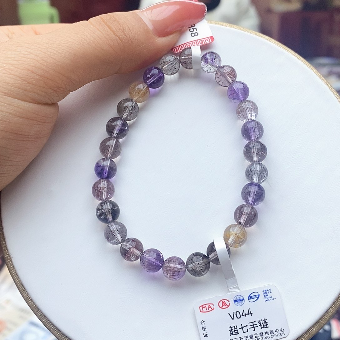 水晶手链未镶嵌V044超七