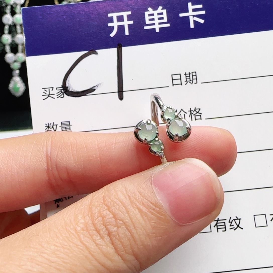 银S925镶嵌手链翡翠