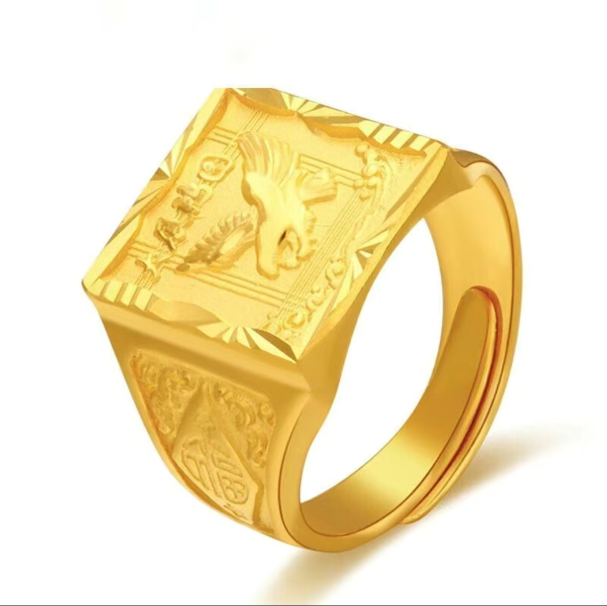 【曾总专属】足金999大鹏展翅男士戒指（QIC质检+一物一证）