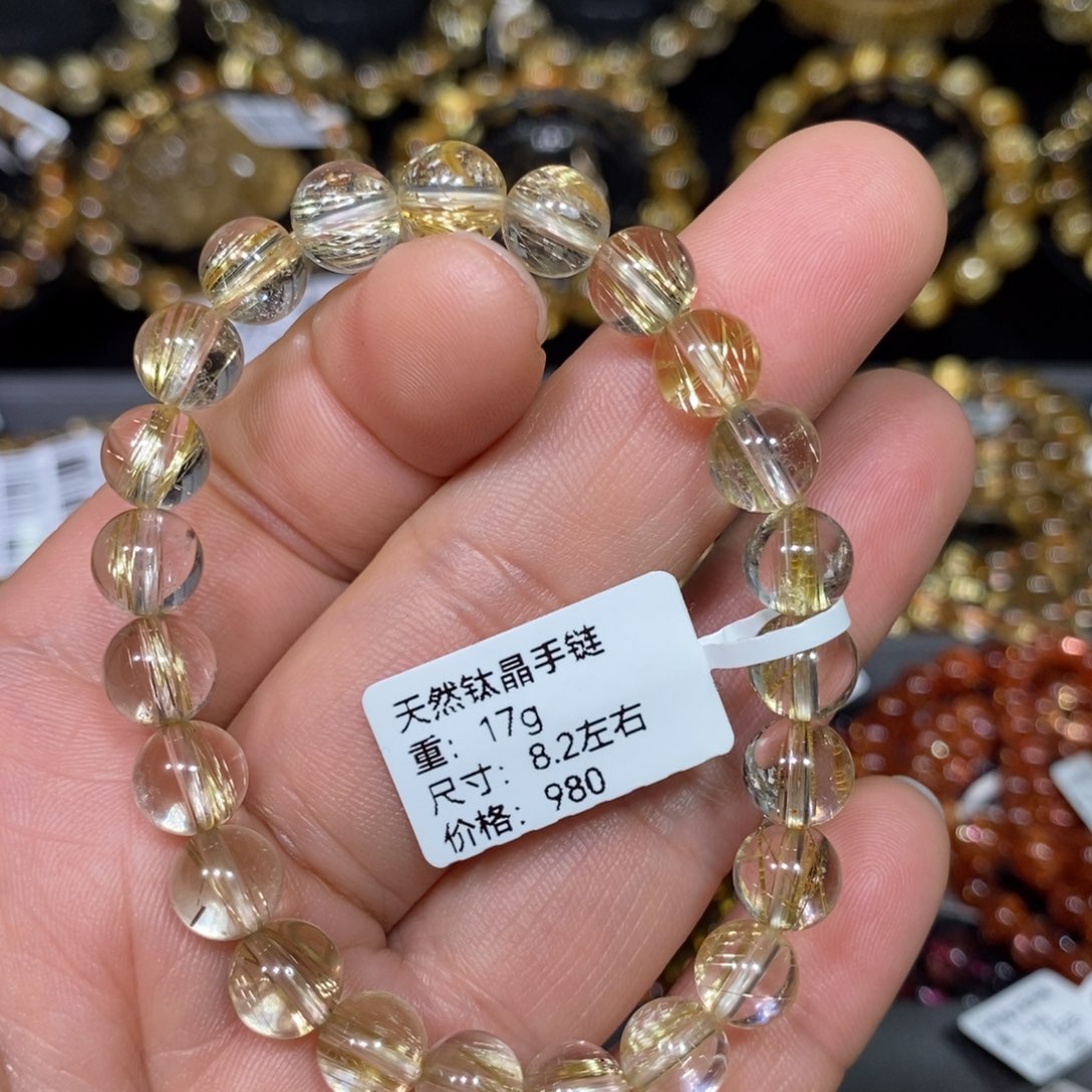 水晶手链未镶嵌大***_周