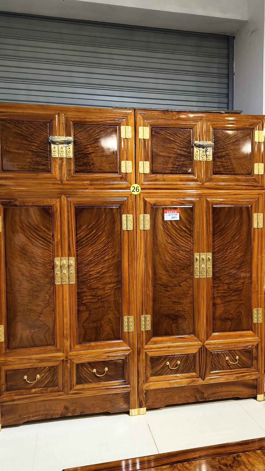 高货水波纹老料香樟木顶箱柜长宽高2160*600*2380