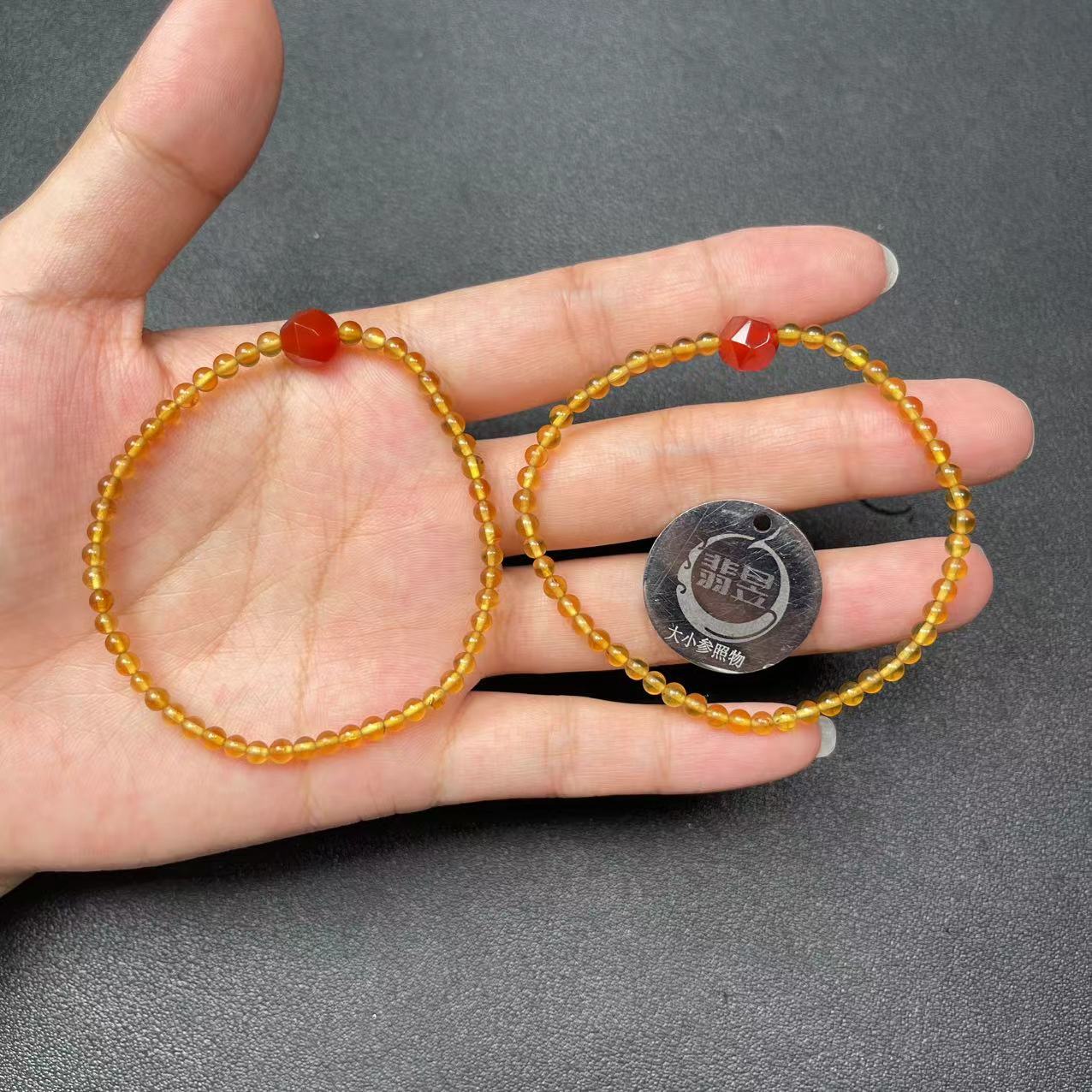 35021T15-4N15-琥珀手串/约3+/约48颗/-多样性发其一