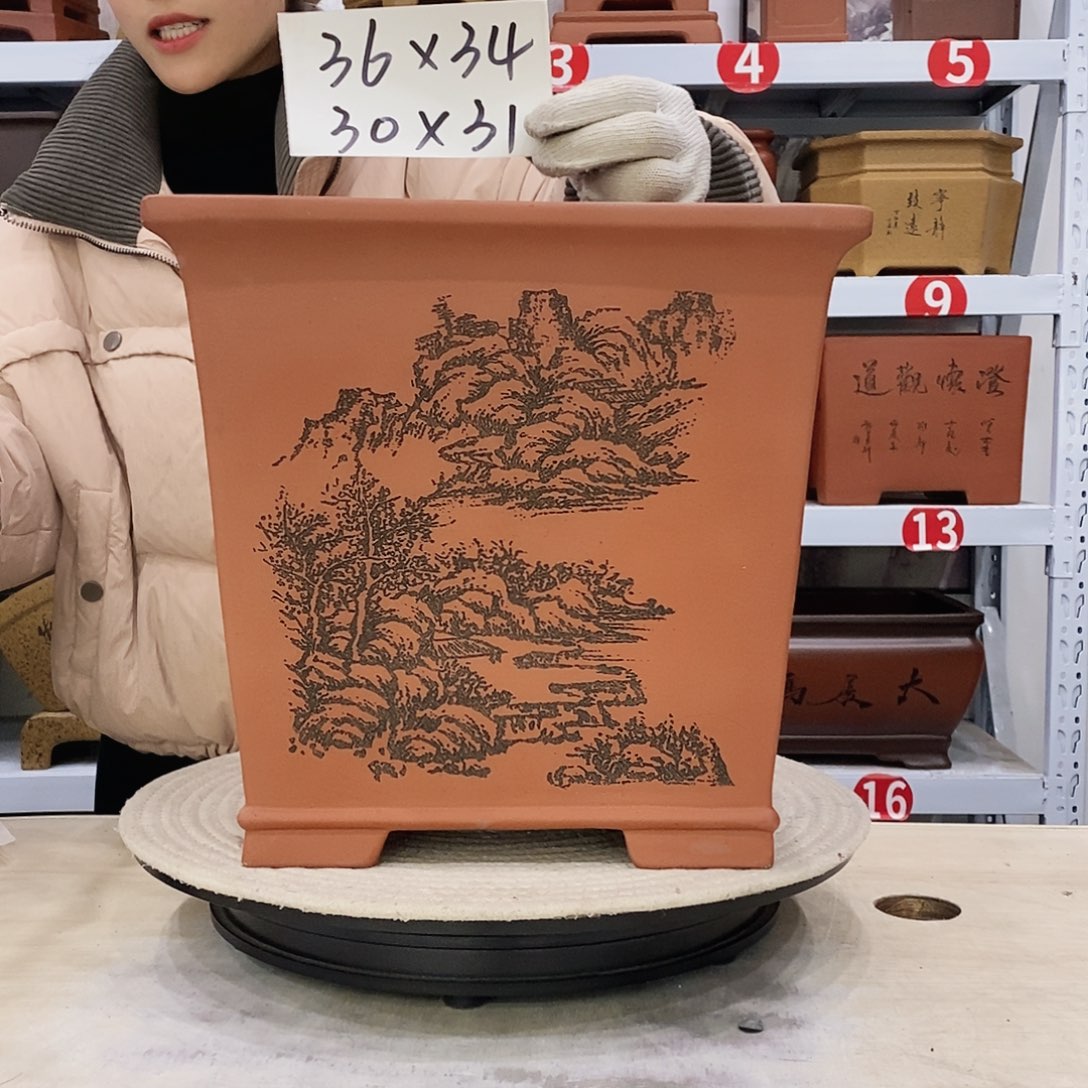 紫砂花盆紫砂花盆