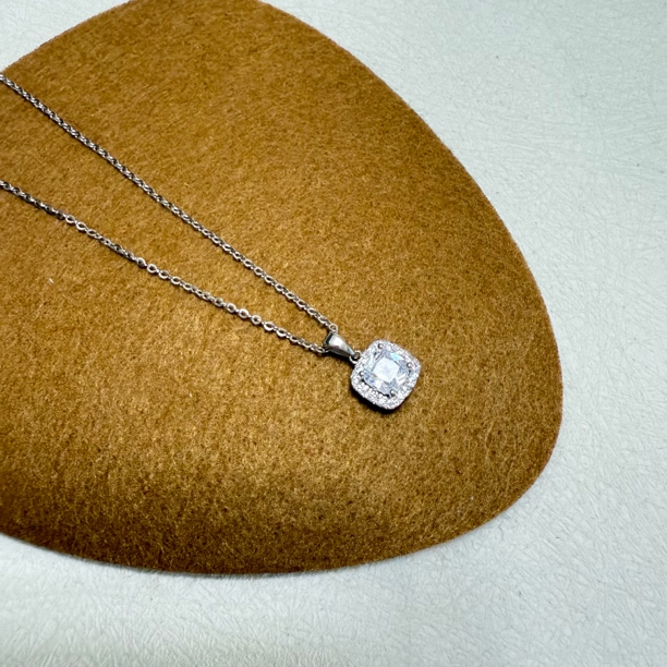 坠链均925银 小方糖·     项链