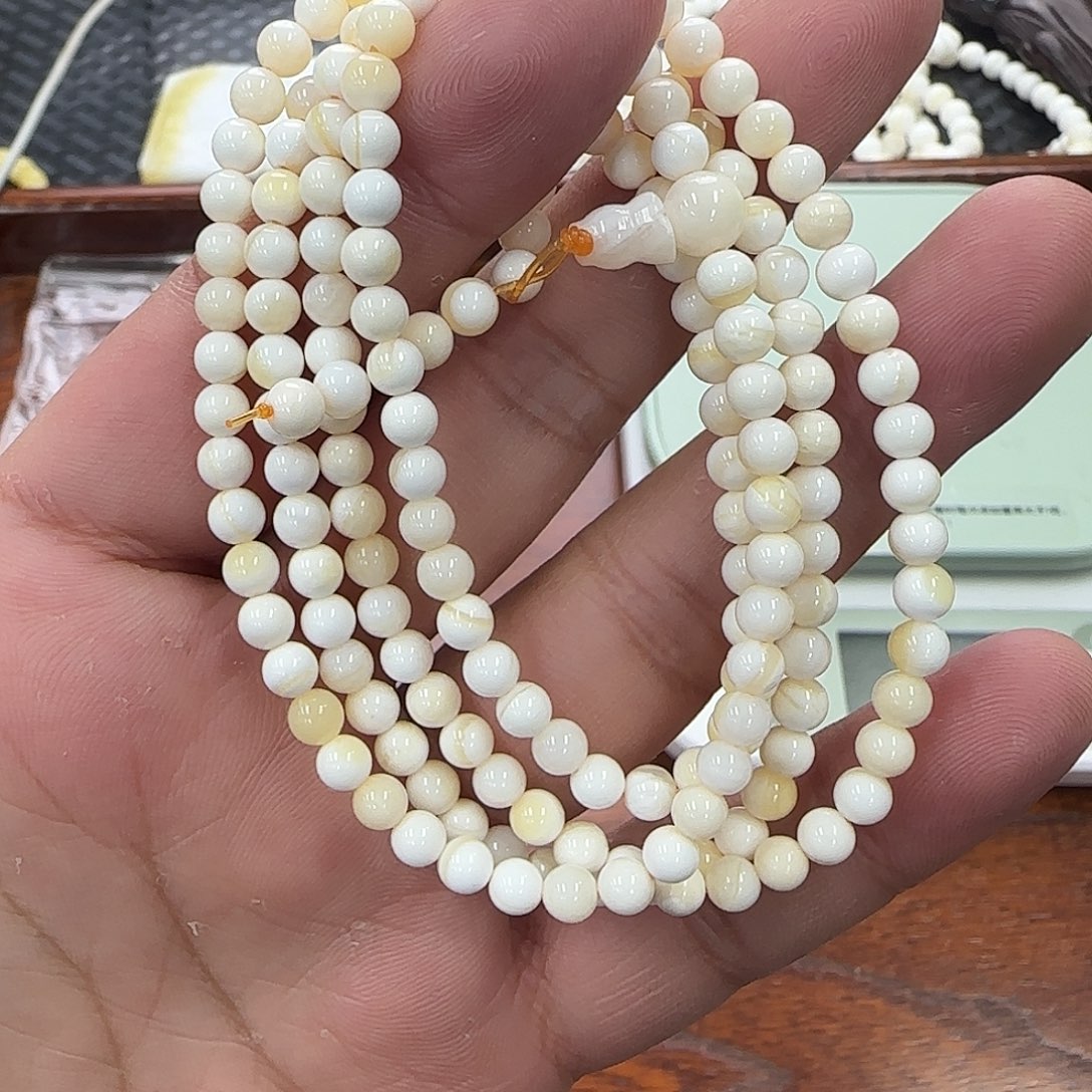 白玉菩提手串4m脖挂