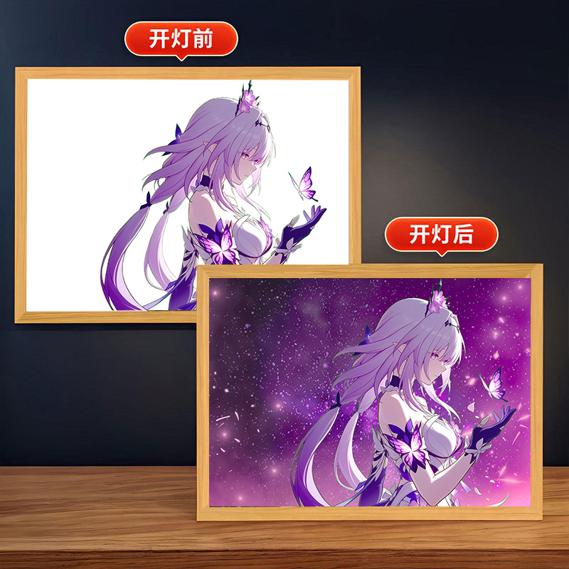 崩坏星穹铁道遐蝶流萤灯光画开拓者送朋友生日礼物卧室床小夜灯