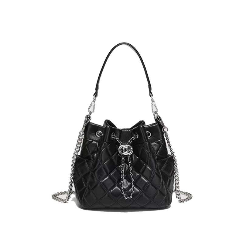 2025新款水桶包单肩斜挎时尚百搭网红女包8077