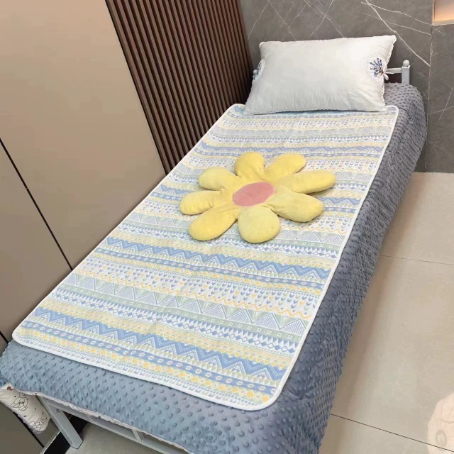 新生儿六层纱布窄边软幼儿园凉席全棉亲肤透气0-5岁儿童