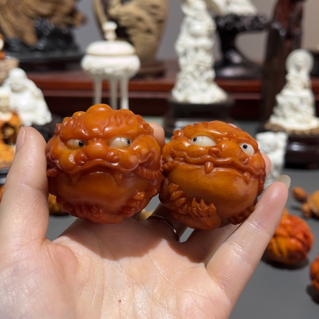 黑***粉手串/手链鹿骨鹿角工艺品摆件