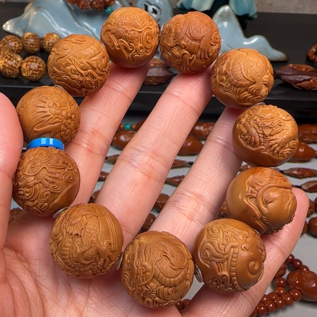 橄榄核手串/手链2.1尺寸龙生九子手串