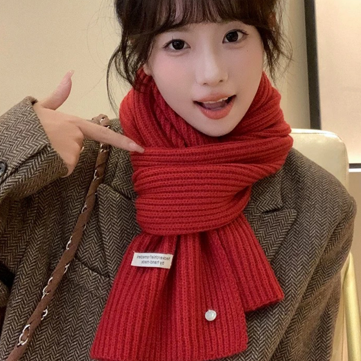 直播间专拍孤品围巾高货NO退NO换介意勿拍