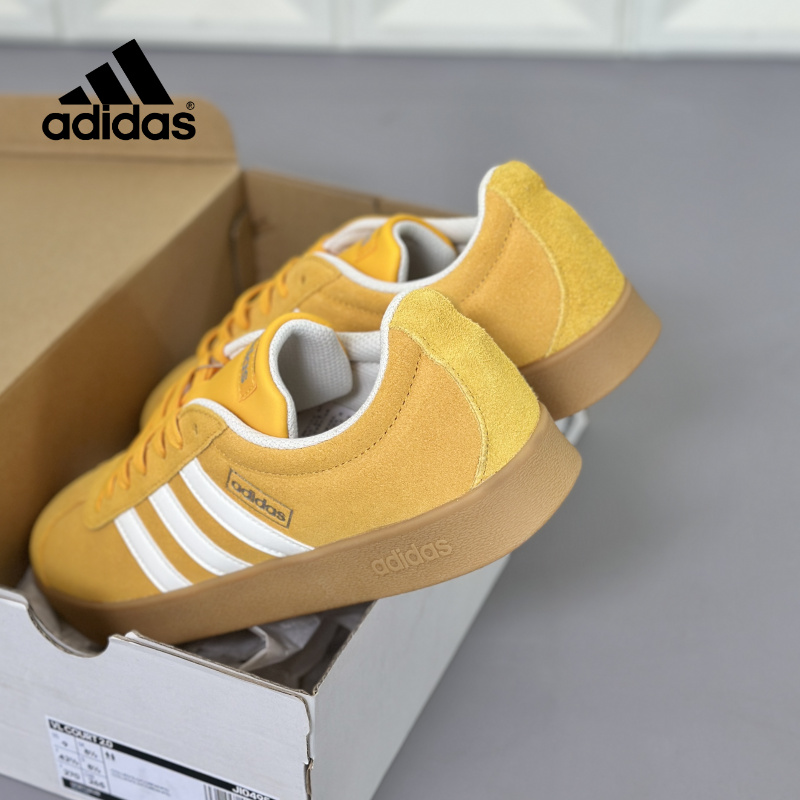 流光风 阿迪达斯「T头鞋」VL COURT复古休闲板鞋德训鞋男女 JS4593