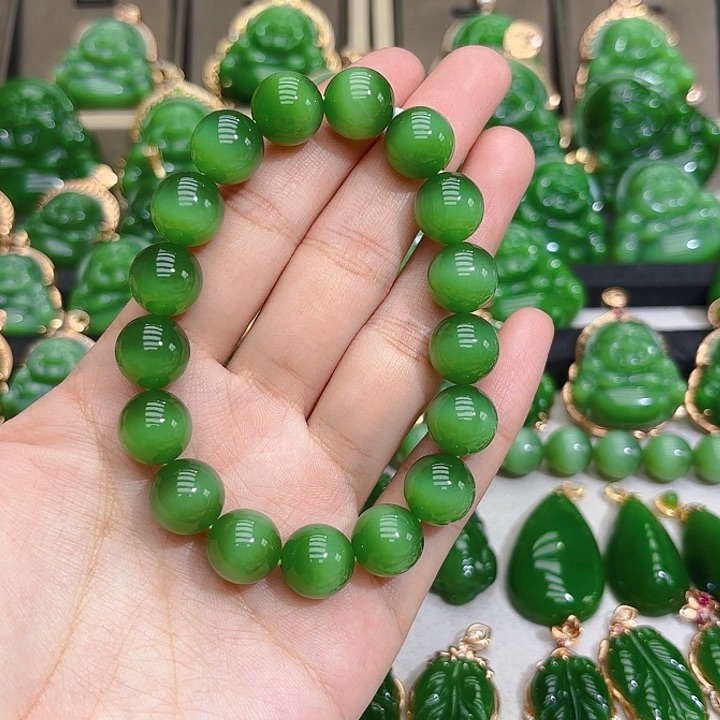和田玉（碧玉）手串未镶嵌