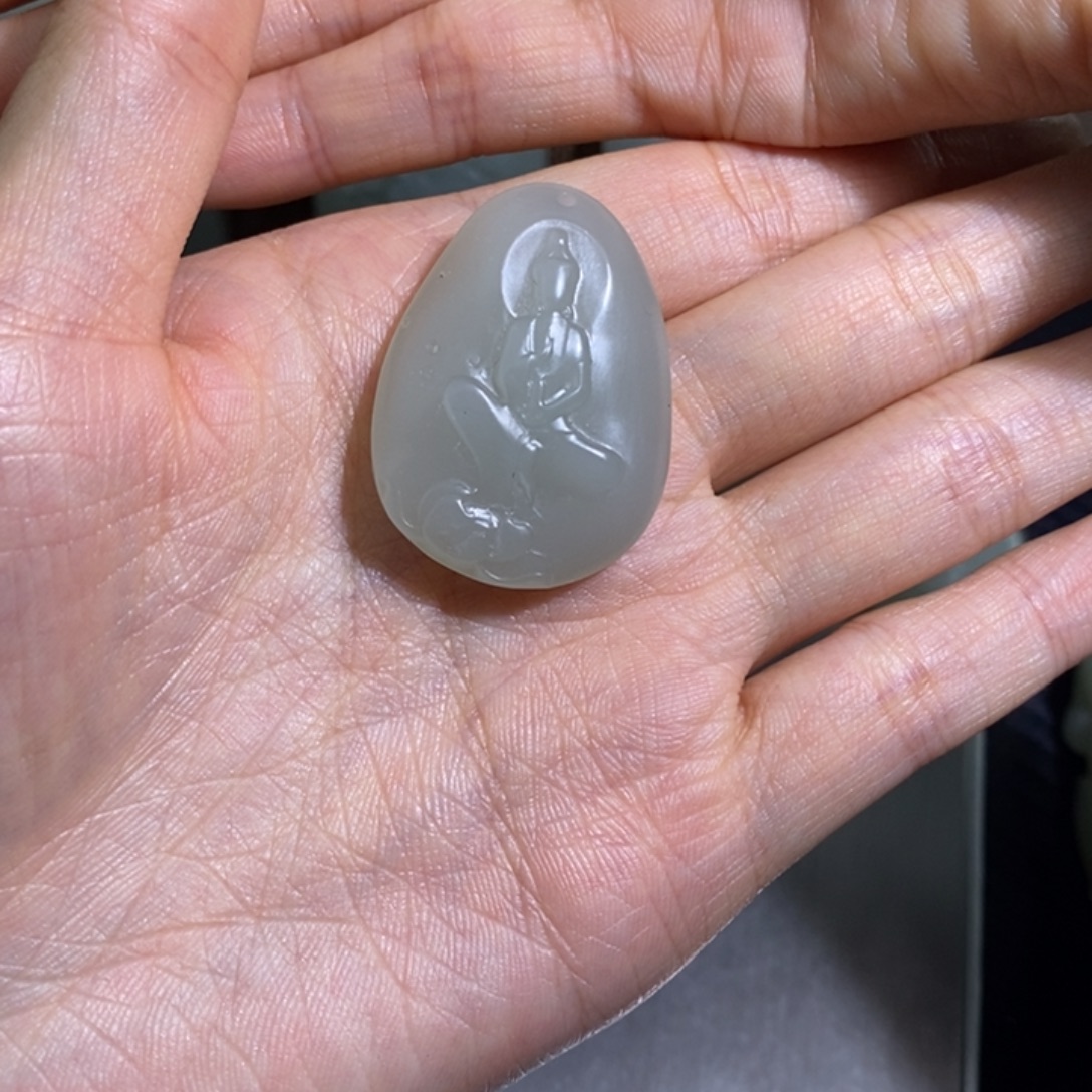 和田玉未镶嵌挂件