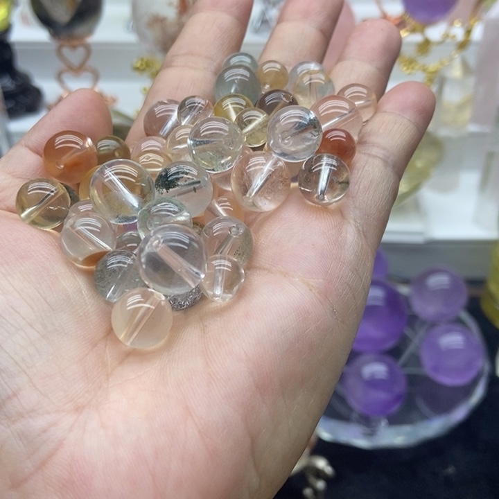 水晶摆件未镶嵌纯天然水晶散珠