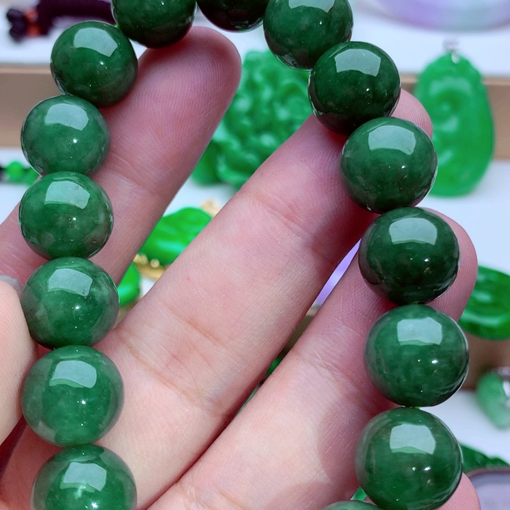 翡翠未镶嵌手链手串