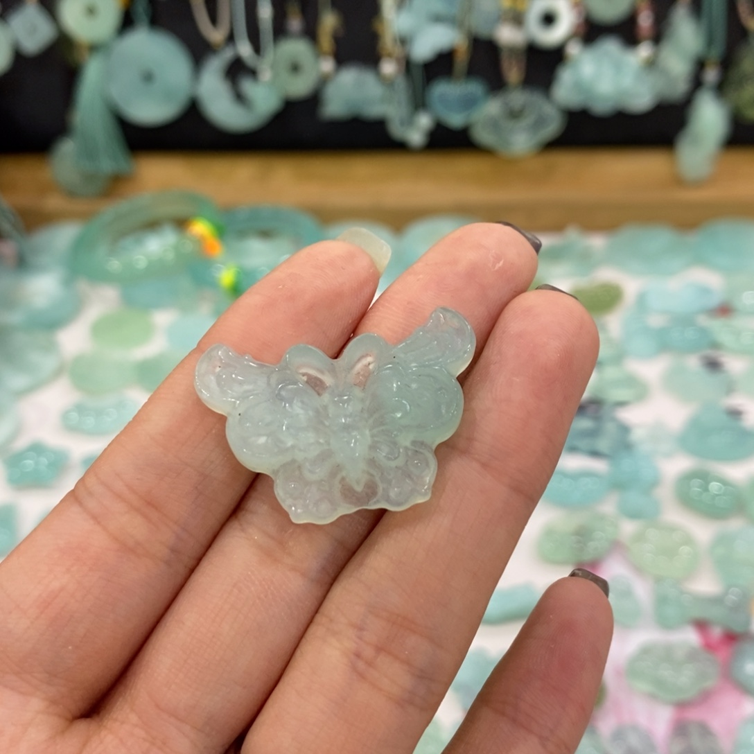 蛇纹石玉银S925镶嵌戒指