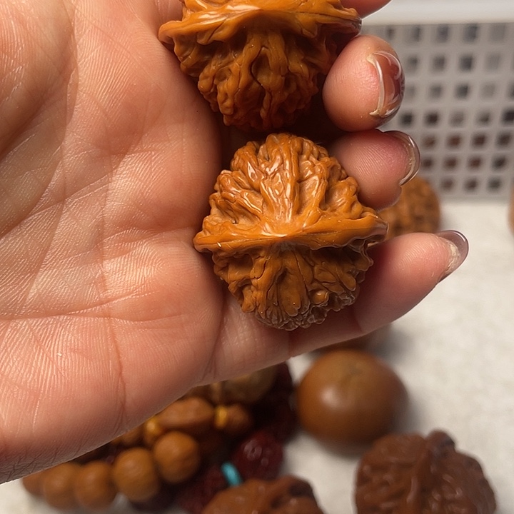 吊坠文玩核桃  玉龙粗筋34