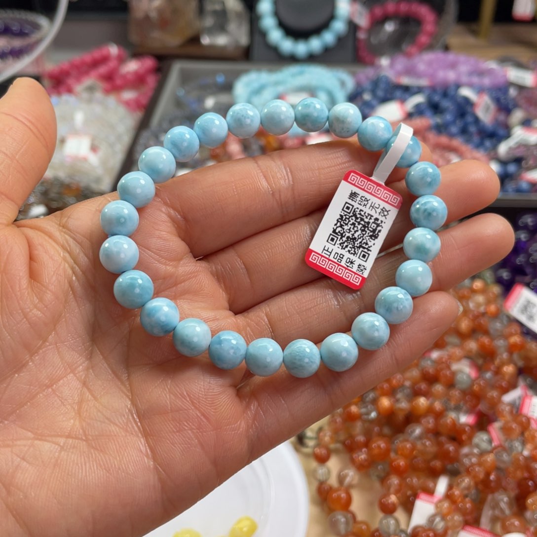 针钠钙石（海纹石）手链未镶嵌单圈