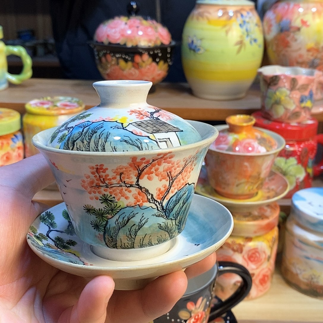 瓷片手绘陶瓷超福利