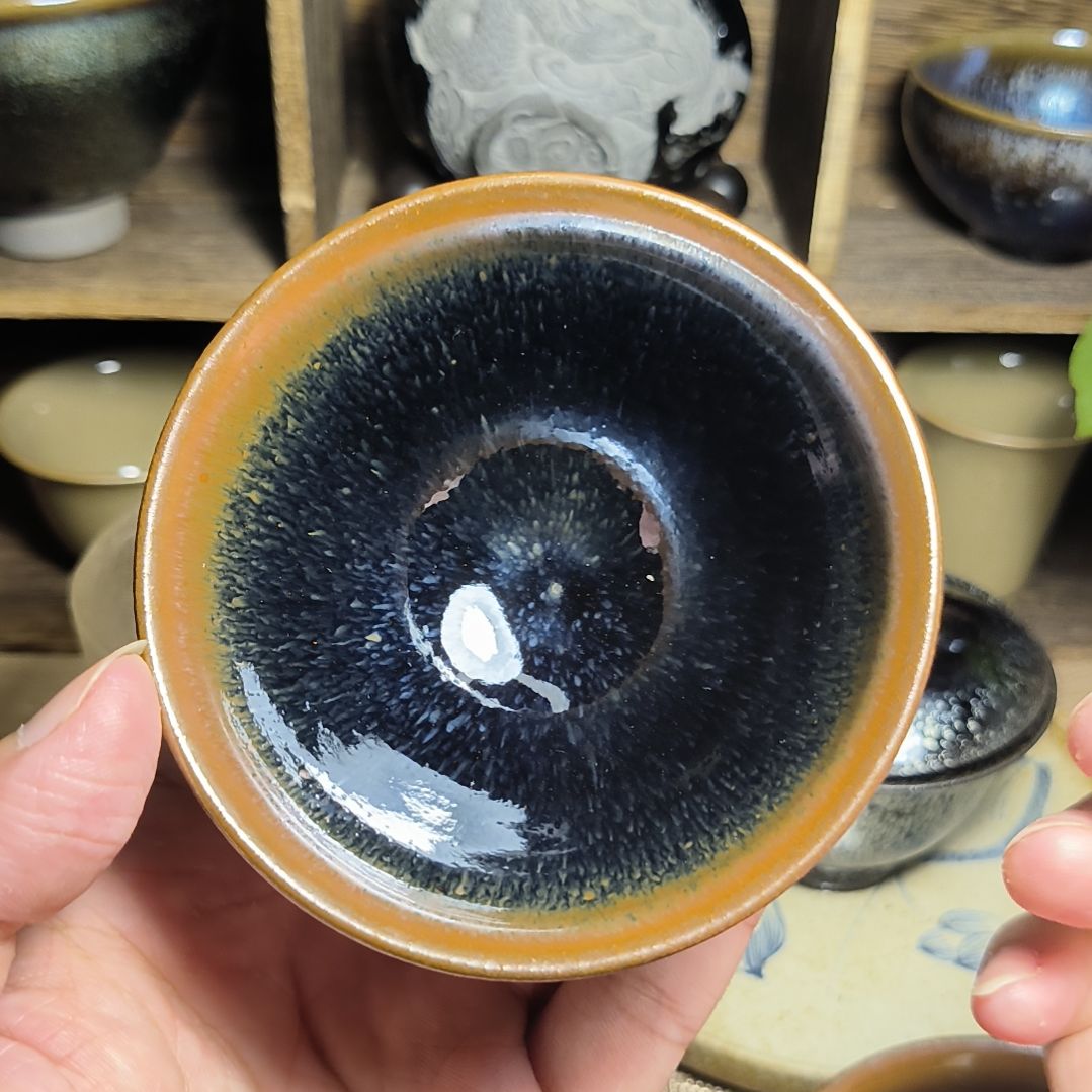 茶盏建窑建盏龙窑柴烧