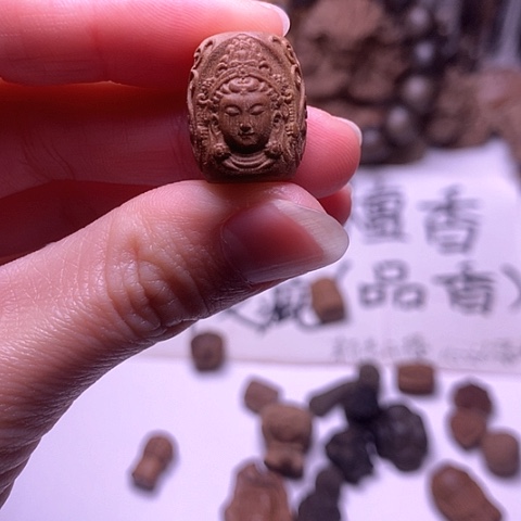 檀香木吊坠檀香满工观姐姐大桶珠