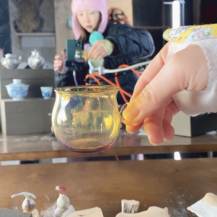 玻璃原创设计杯子啊