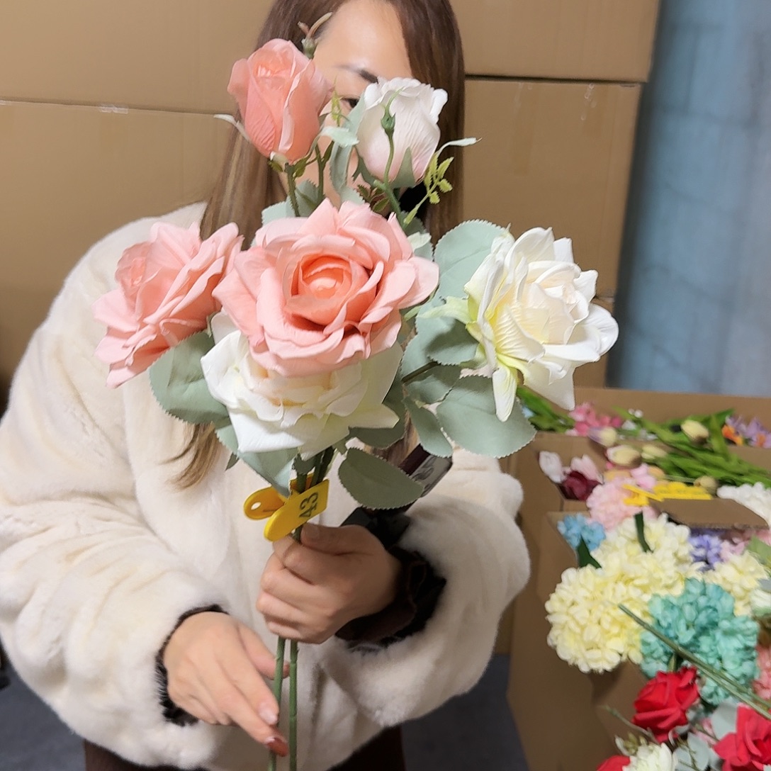 43号「闪购」仿真花，公主请下单