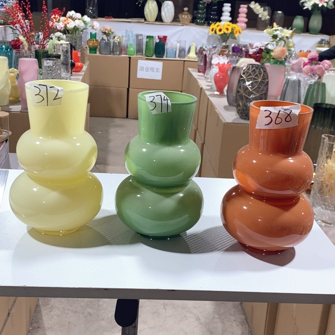 玻璃自选一个颜色备注高21口8玻璃花瓶嘎嘎好看玻璃花瓶