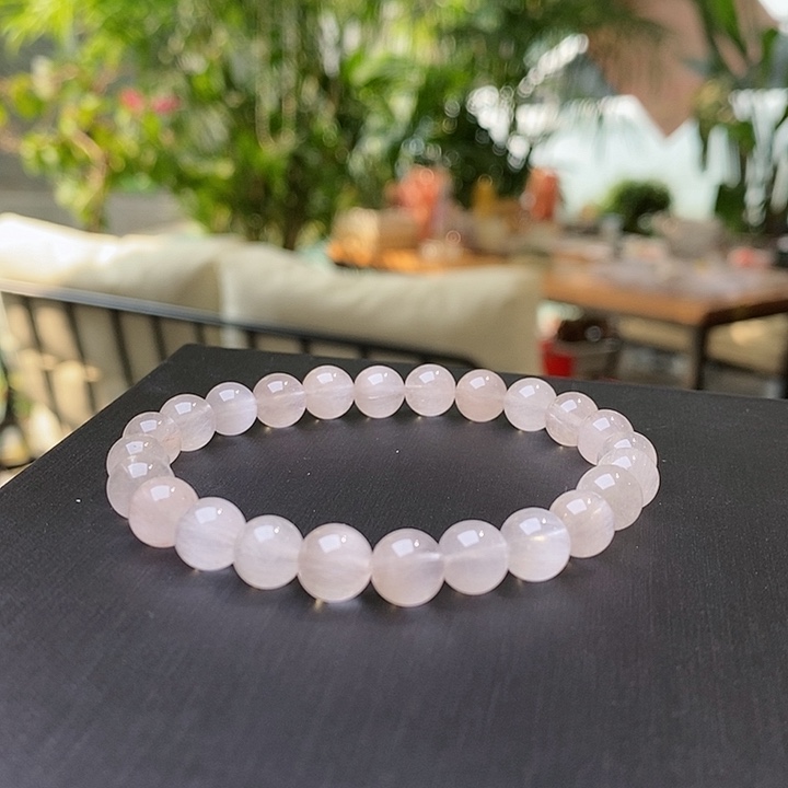 水晶手链未镶嵌8白兔毛