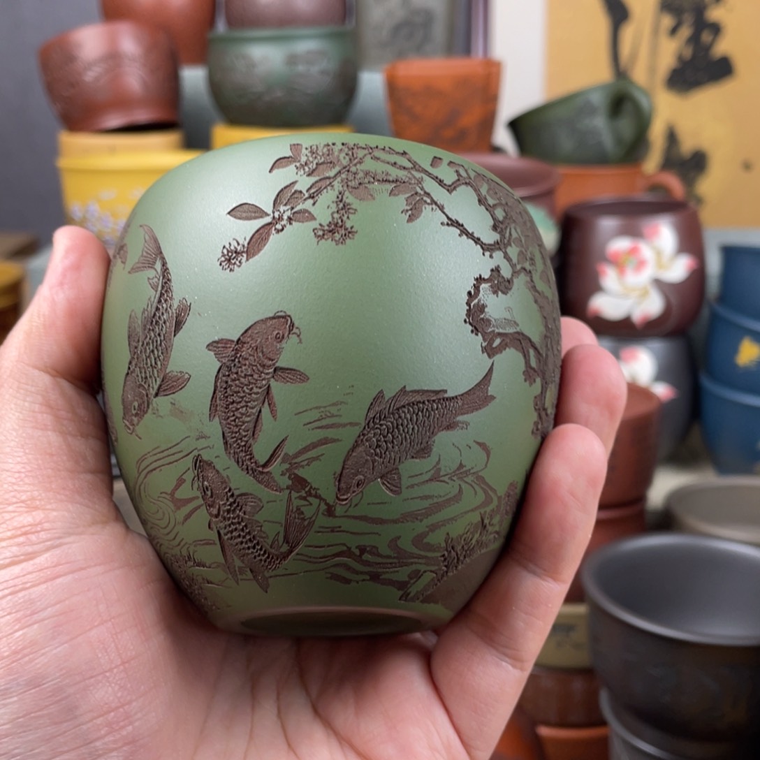 紫砂茶杯紫砂茶杯