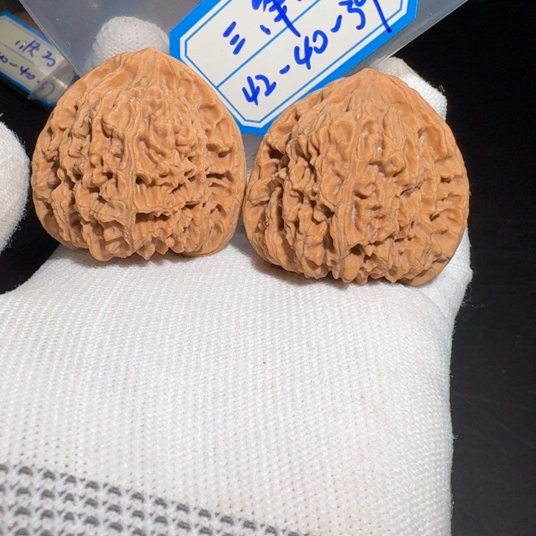 文玩核桃把件9号万字三角