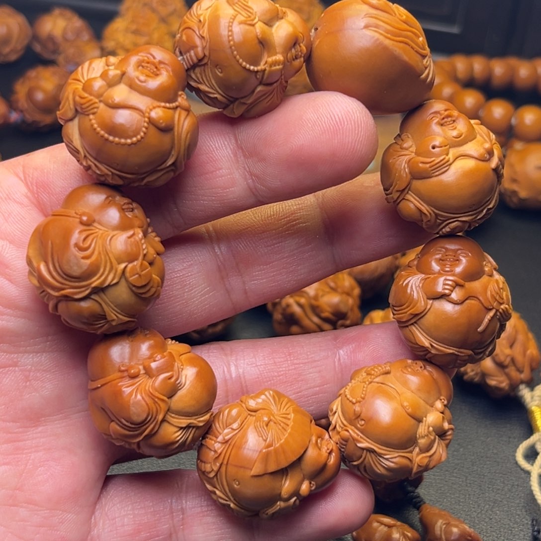 手串/手链橄榄核吃****福2.5八宝弥勒佛