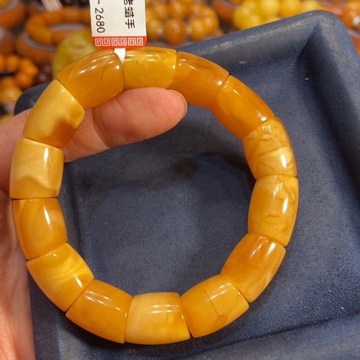 蜜蜡手链未镶嵌蜜蜡