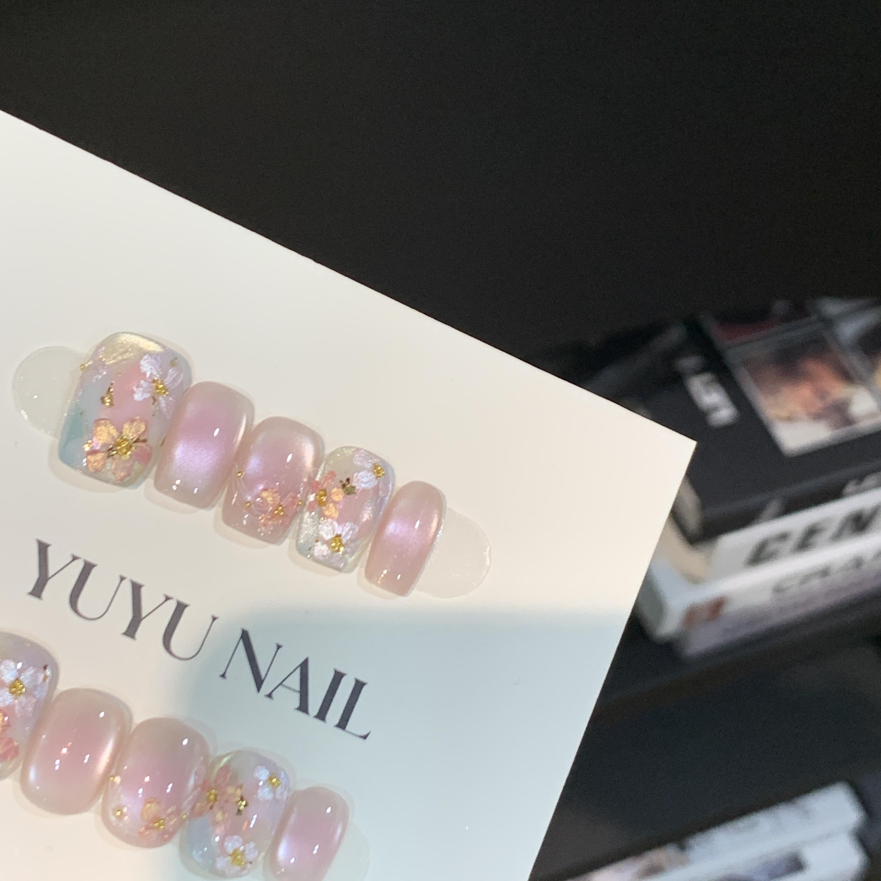 现货YUYU -【花前月下】 -原创设计师系列-小众设计师手工穿戴甲