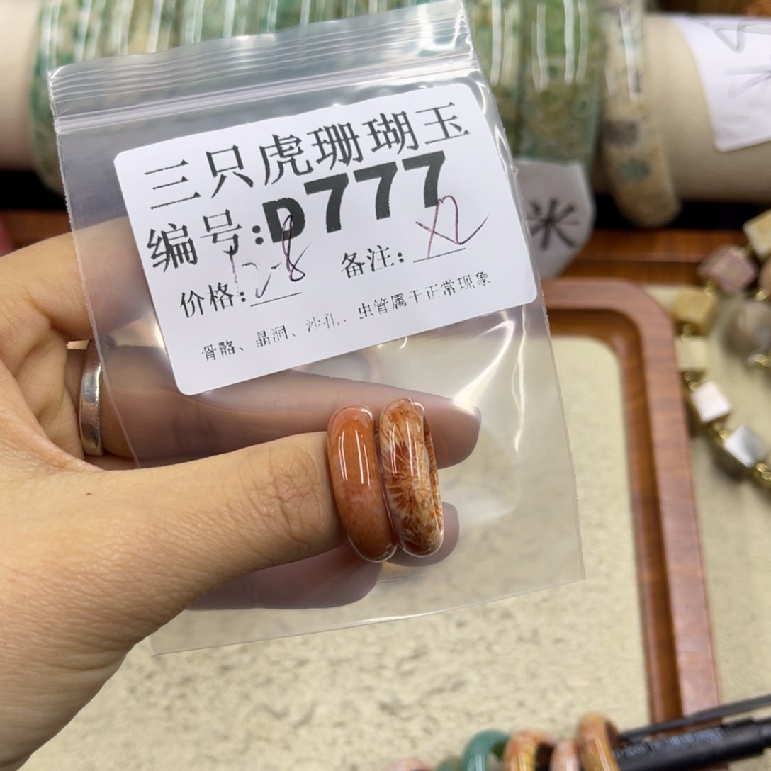 咩***咩硅化珊瑚（珊瑚玉）未镶嵌h