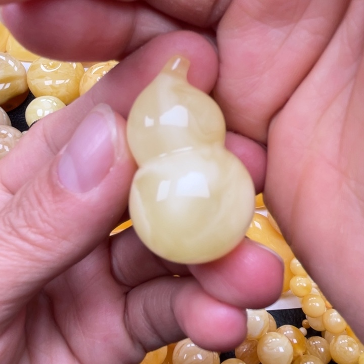 裸石蜜蜡未镶嵌蜜蜡葫芦