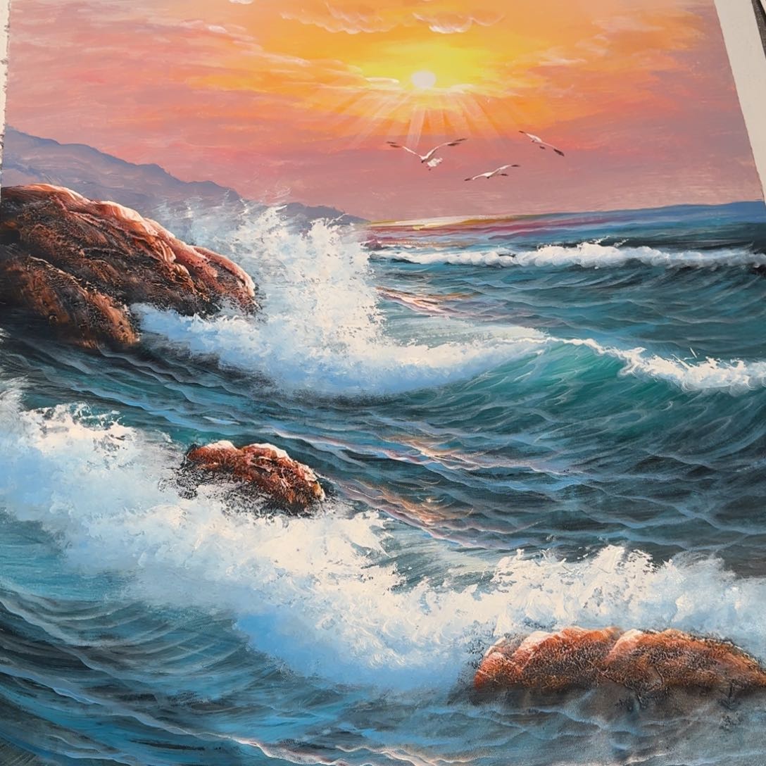 油画好的人会在你面前的