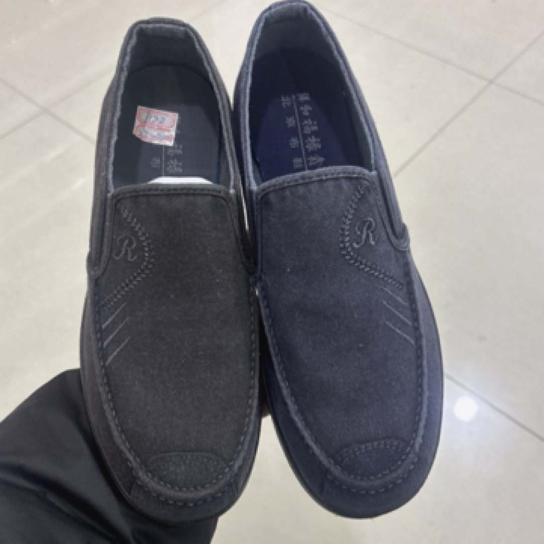 老北京男鞋工装鞋帆布鞋透气软底软面健步休闲时尚