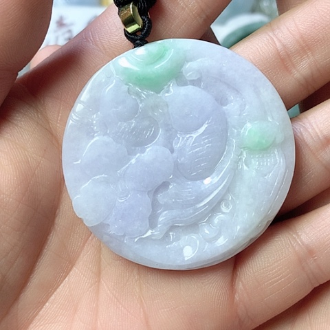 翡翠颈饰未镶嵌天然缅甸翡翠a货