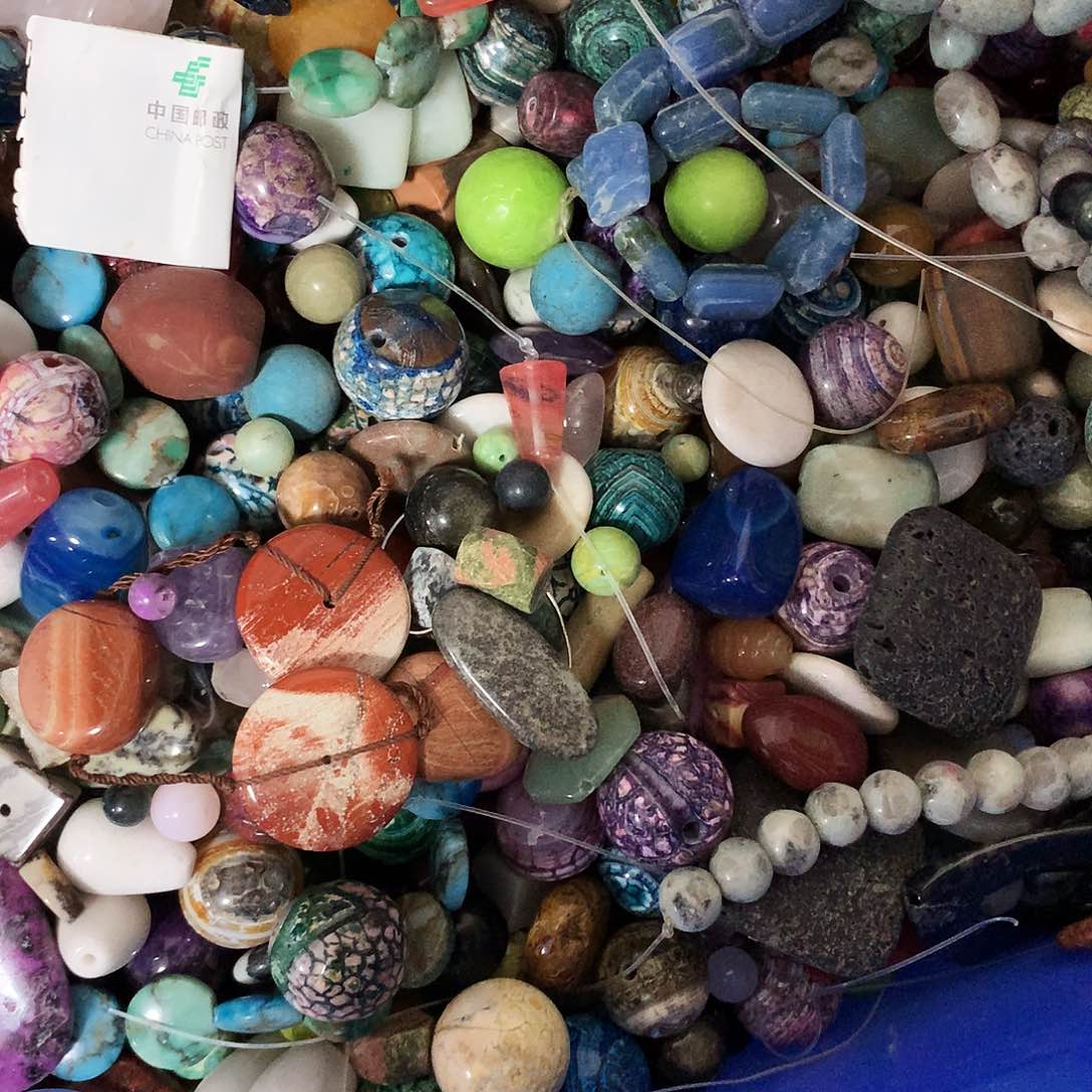 未镶嵌手串玛瑙/玉髓散珠随机一公斤