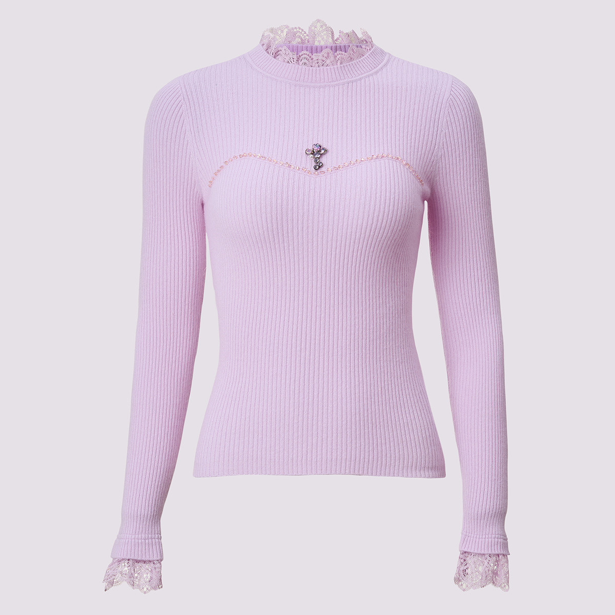 【KK专属】MAXRIENY优雅设计感套头针织毛衫修身显瘦