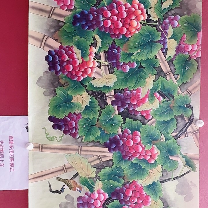 国画黄春香国画硕果累尺寸170/68