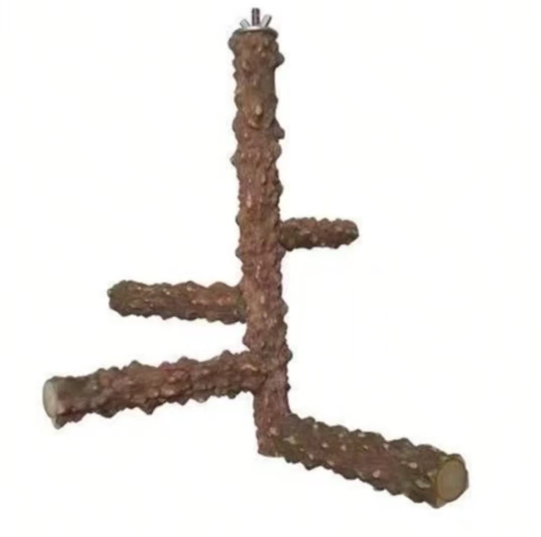 鹦鹉八哥花椒木站架磨爪磨嘴站架鸟站架花椒木站杆玩具