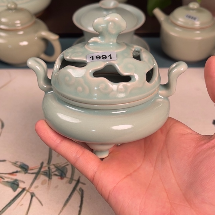 杯子瓷1991 青鸾汝瓷汝州发货