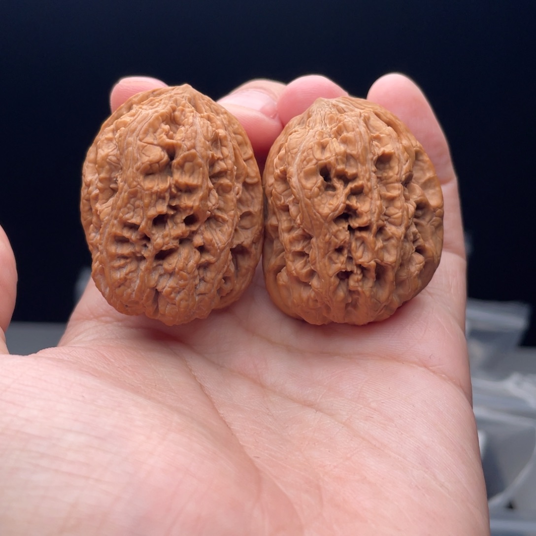 吊坠桃核将军一对