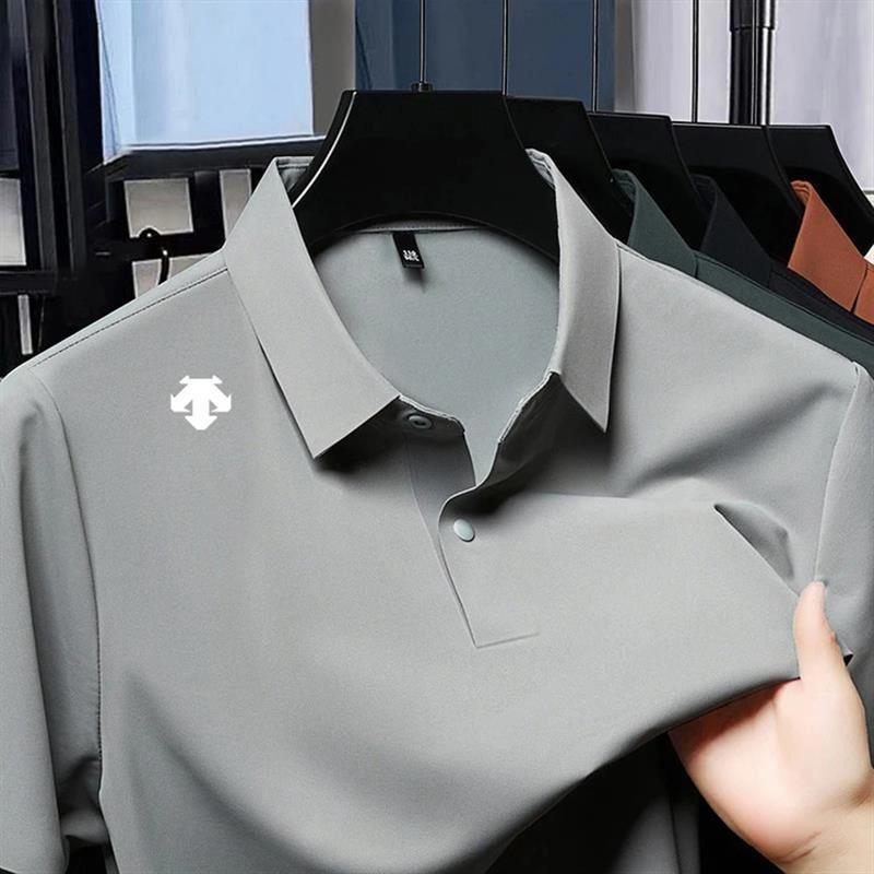 【奥莱清仓 正品专卖店】新款轻奢男翻领无痕polo衫舒适百搭短袖t恤