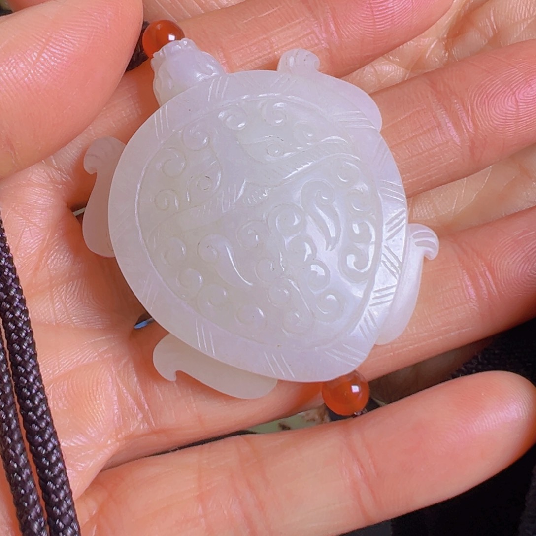 和田玉挂件未镶嵌远**叶